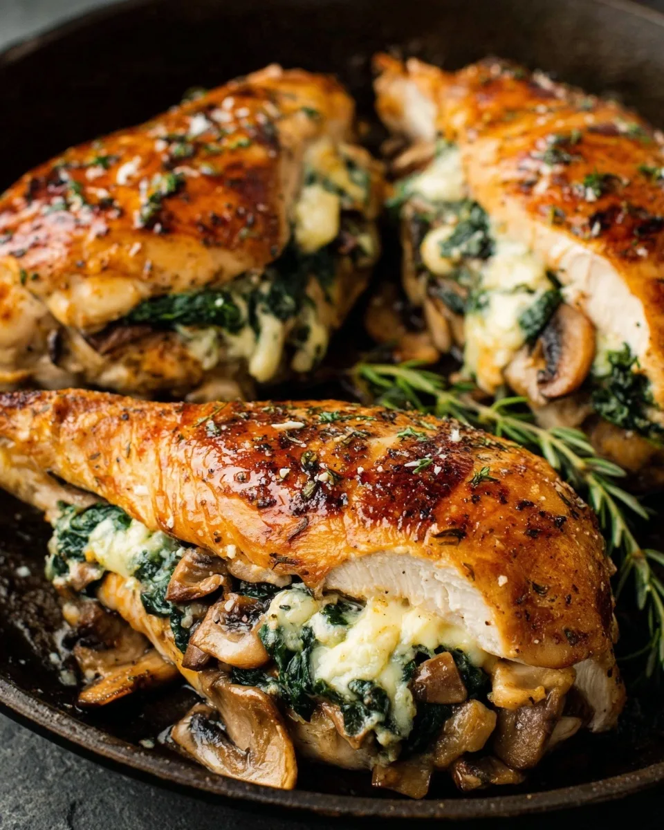 Mushroom Stuffed Chicken Breast – Juicy, Savory, and Fancy Made Easy!
