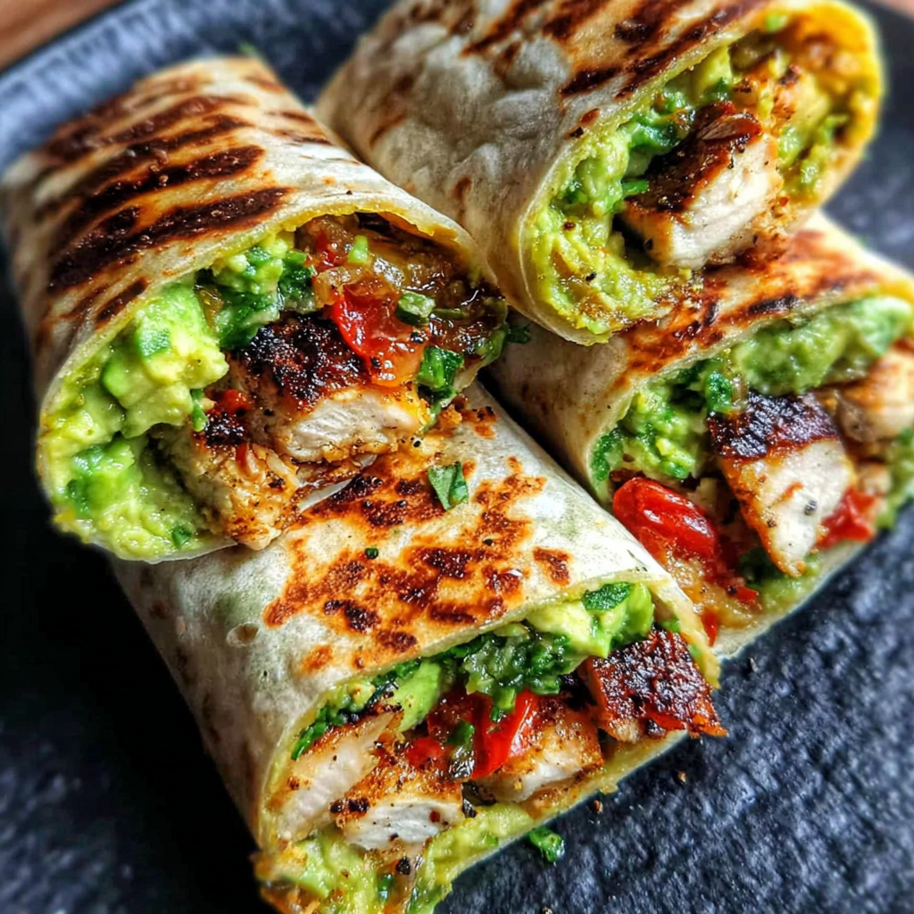 Bright and Flavorful Zesty Avocado Chicken Wraps