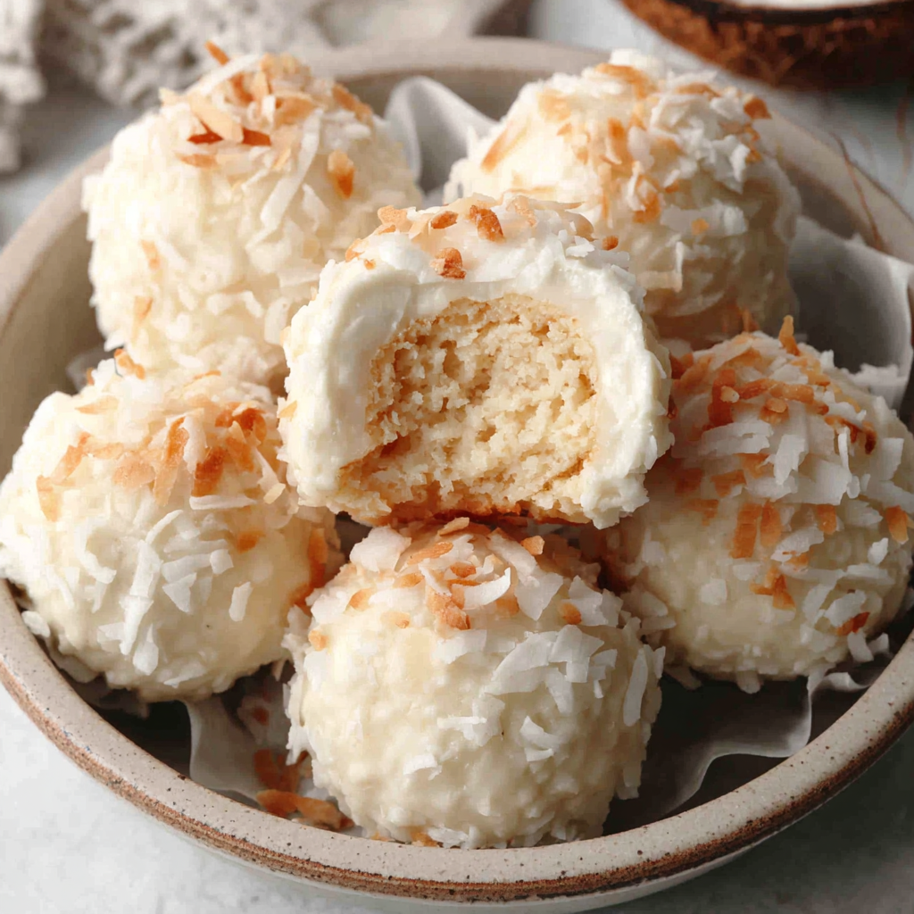 Coconut Cloud Bites: A Light & Fluffy No-Bake Treat