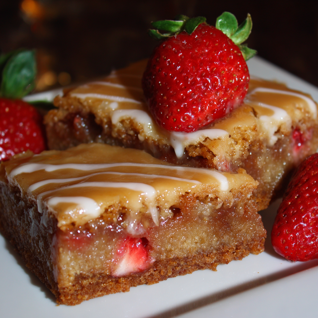 Delightful Strawberry Lemon Blondies for Home Bakers