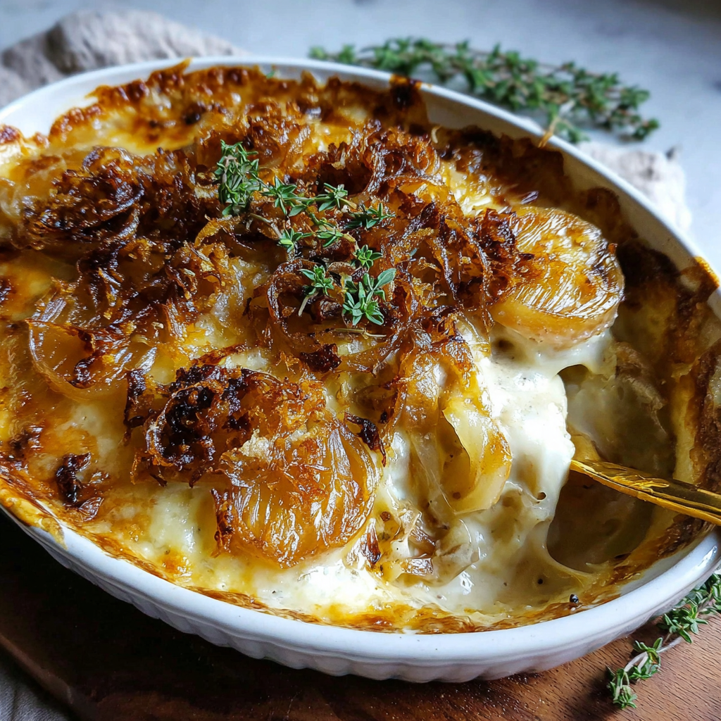 Delightfully Creamy French Onion Casserole Recipe