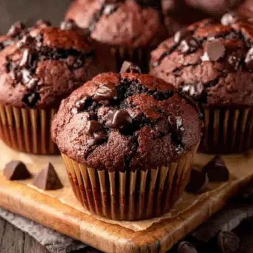 Indulge in Rich, Moist Chocolate Muffins at Home